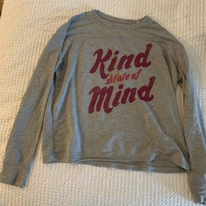 Kind State of Mind graphic long sleeve shirt